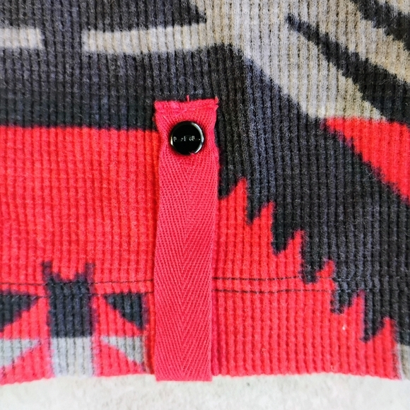 Ralph Lauren Active Aztec Pullover Top Womens 3X Tribal Waffle Knit Southwest - Picture 7 of 11